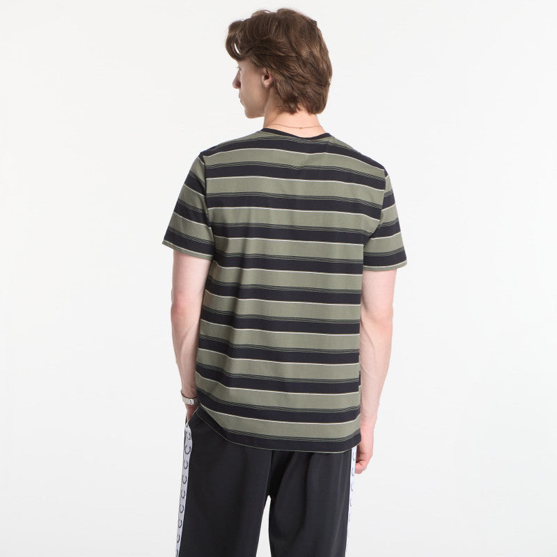 Fred Perry Fine Stripe T-Shirt Green