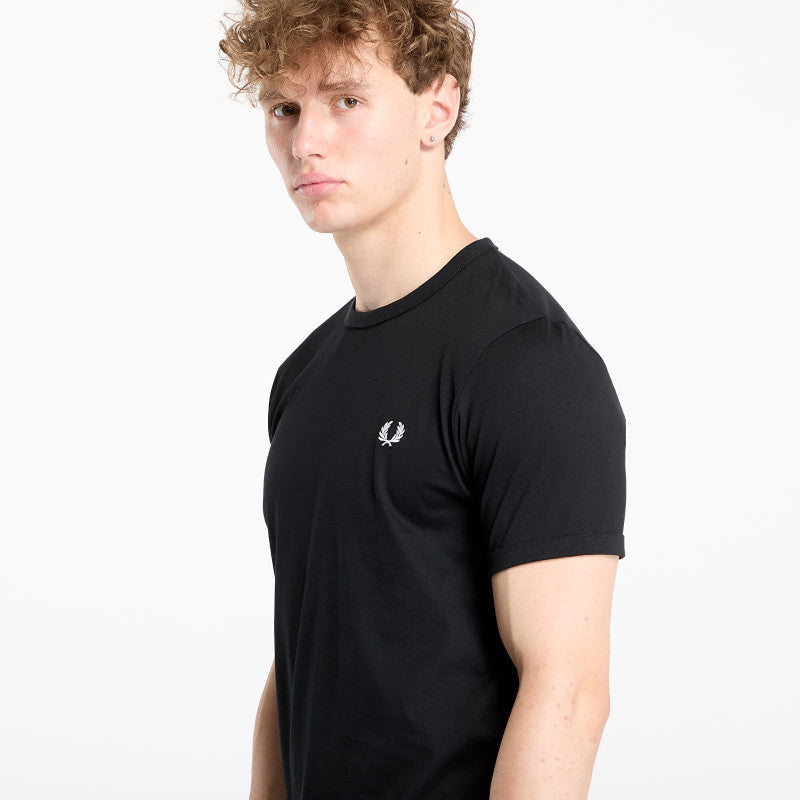 FRED PERRY Ringer Tee Black