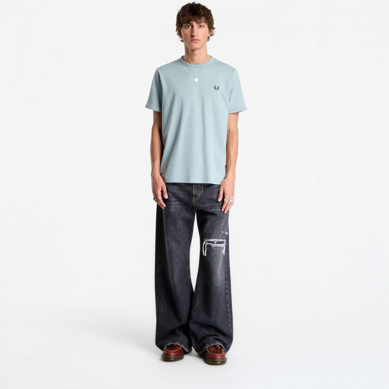 FRED PERRY Ringer Silver Blue