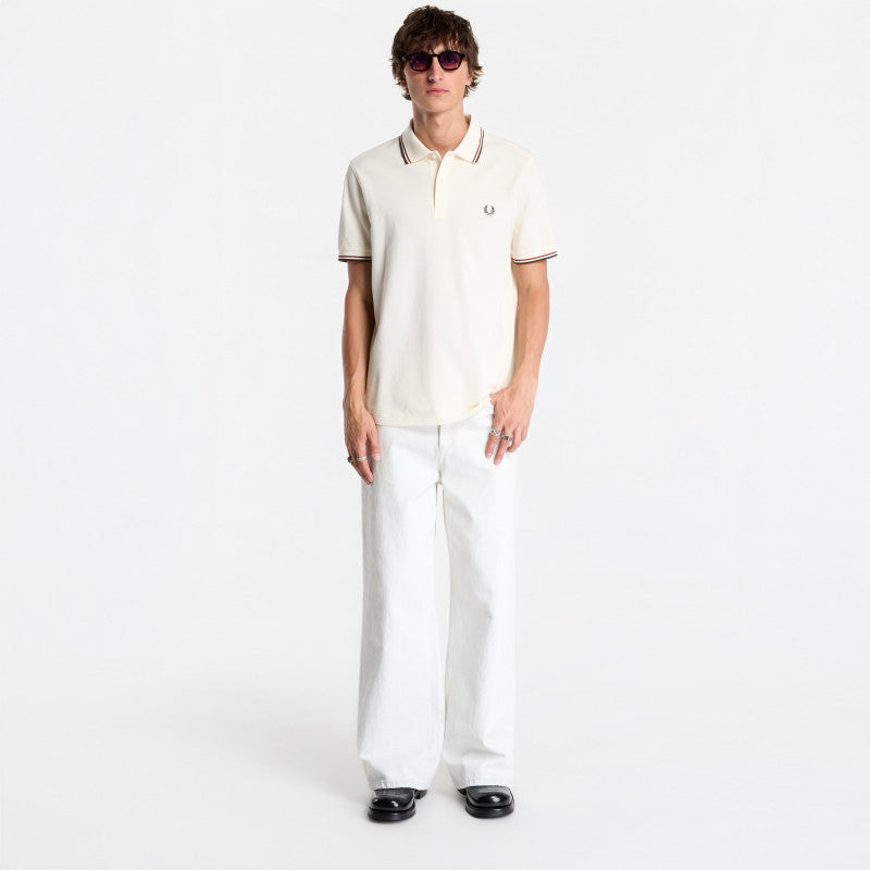 FRED PERRY Twin Tipped Fred Perry Shirt Beige