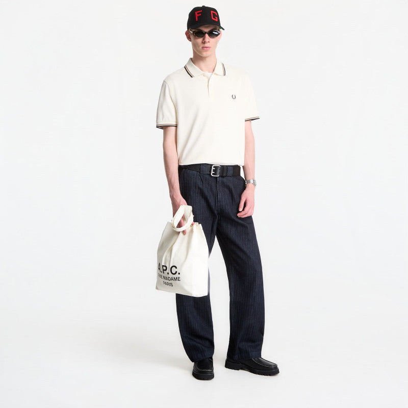 Fred Perry Twin Tipped Fred Perry Shirt Ecru