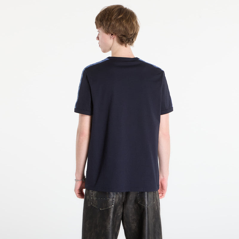 FRED PERRY Contrast Tape Ringer T-Shirt Navy/ Ace Blue