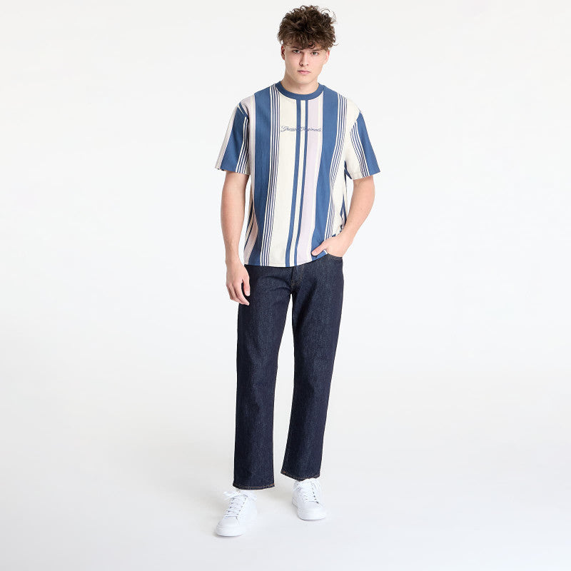 GUESS Originals Stripe T-Shirt Wisteria Petal Strip