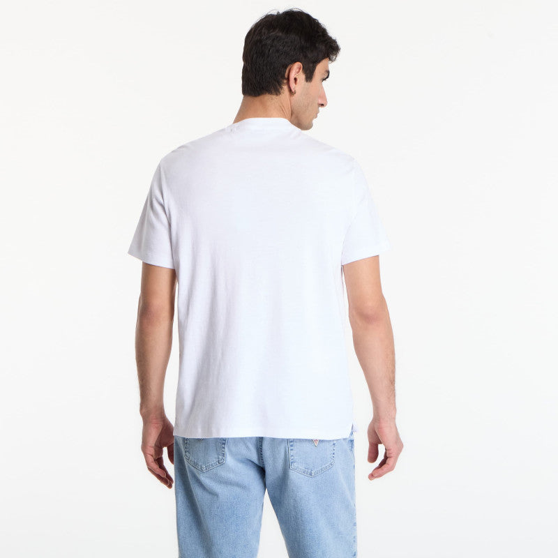 GUESS Cn Ss Summer Slub Tee Pure White