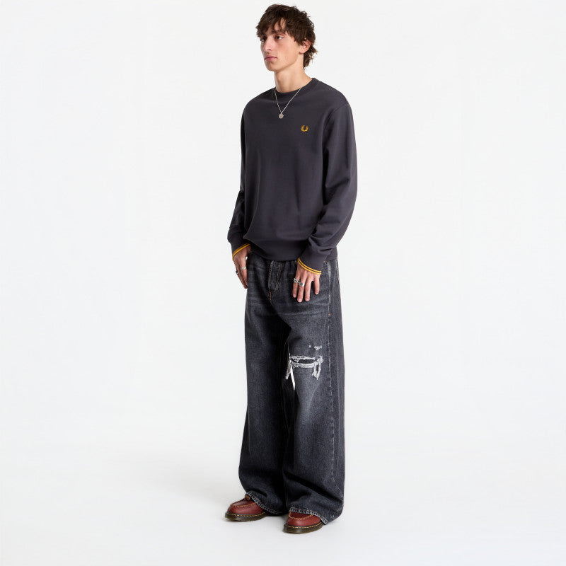FRED PERRY Crew Neck Sweatshirt Grey