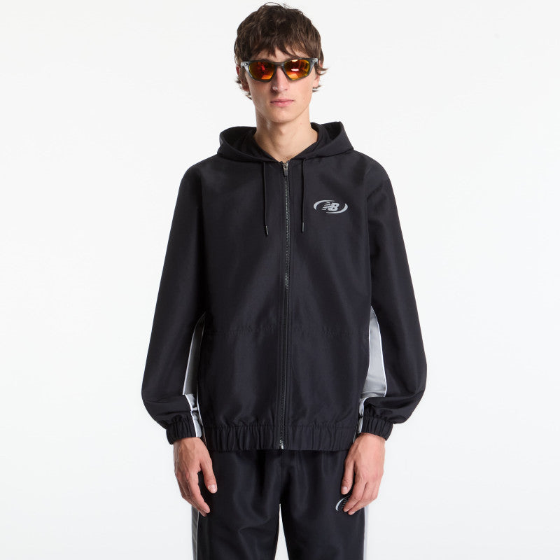 New Balance Trackside Woven Jacket Black/ Slate Grey