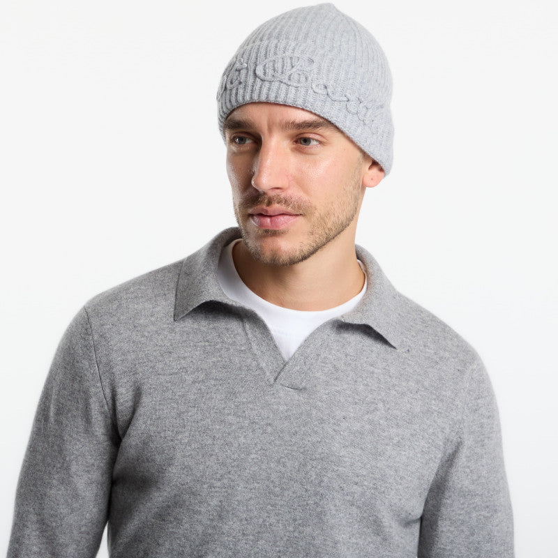 MC2 Saint Barth Moss Tonal Wool Beanie Light Melange