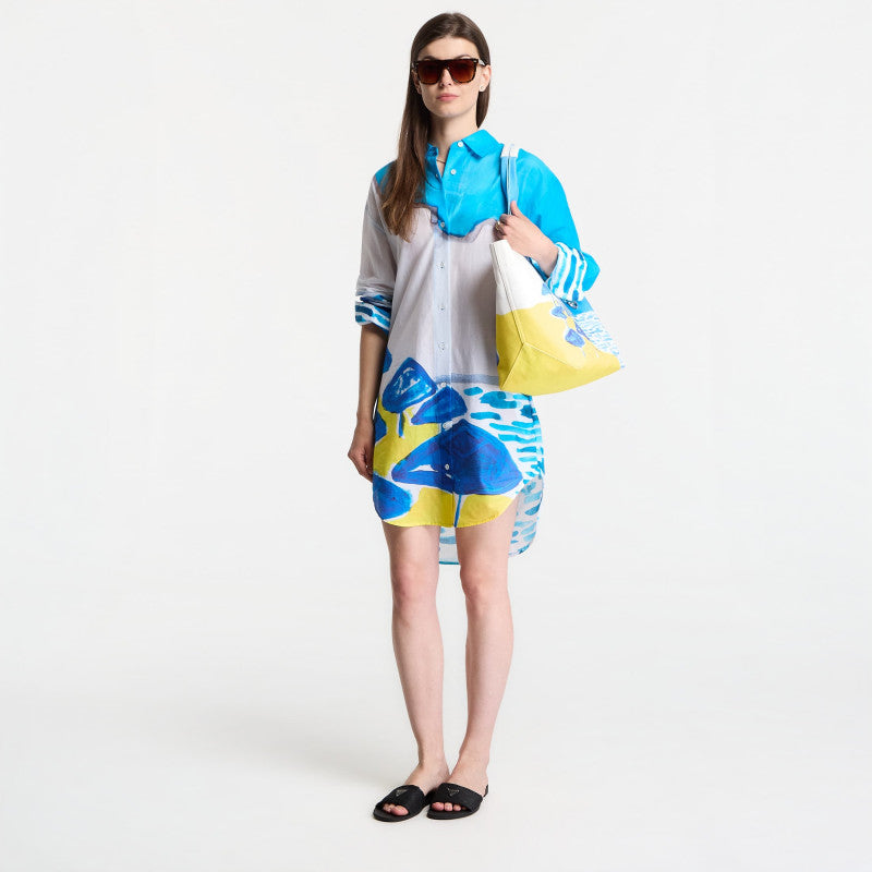 Sukienka Michael Kors X Christina Zimpel Beach Shirt Dress White