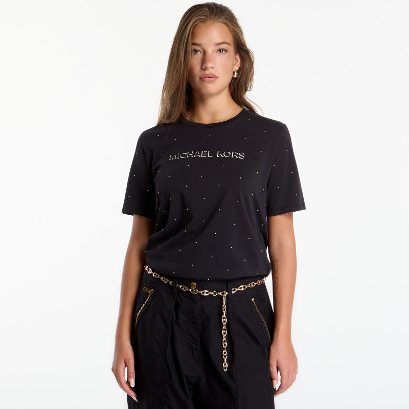 Michael Kors Classic Mk Stud Tee Black