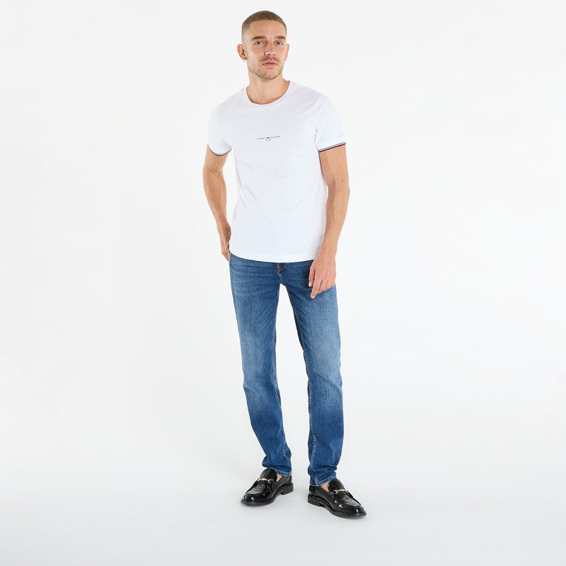 Tommy Hilfiger Slim Jersey Tipped T-Shirt White