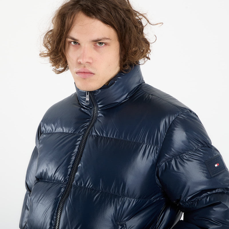 Tommy Hilfiger Shiny Down Stand Puffer Dark Night Navy