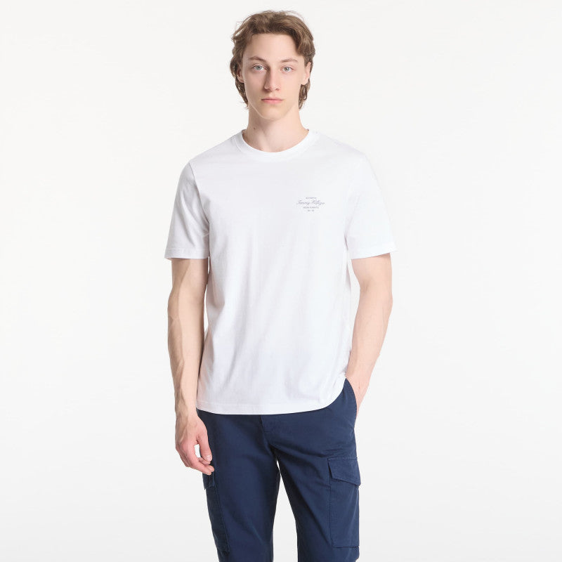 Tommy Hilfiger Nautical Back Photo Regular Tee White