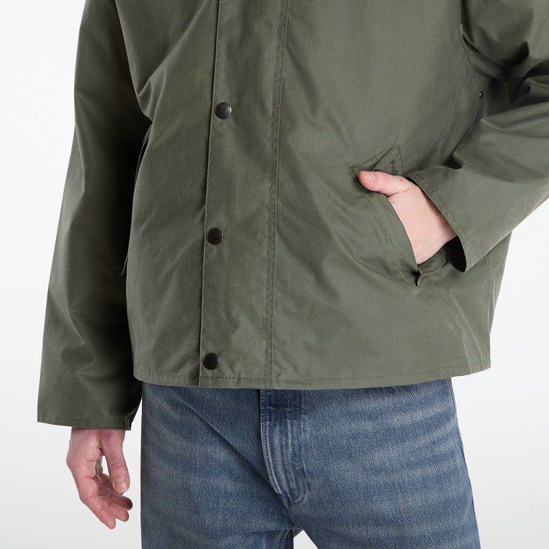 Barbour Transport Wax Jacket Light Moss