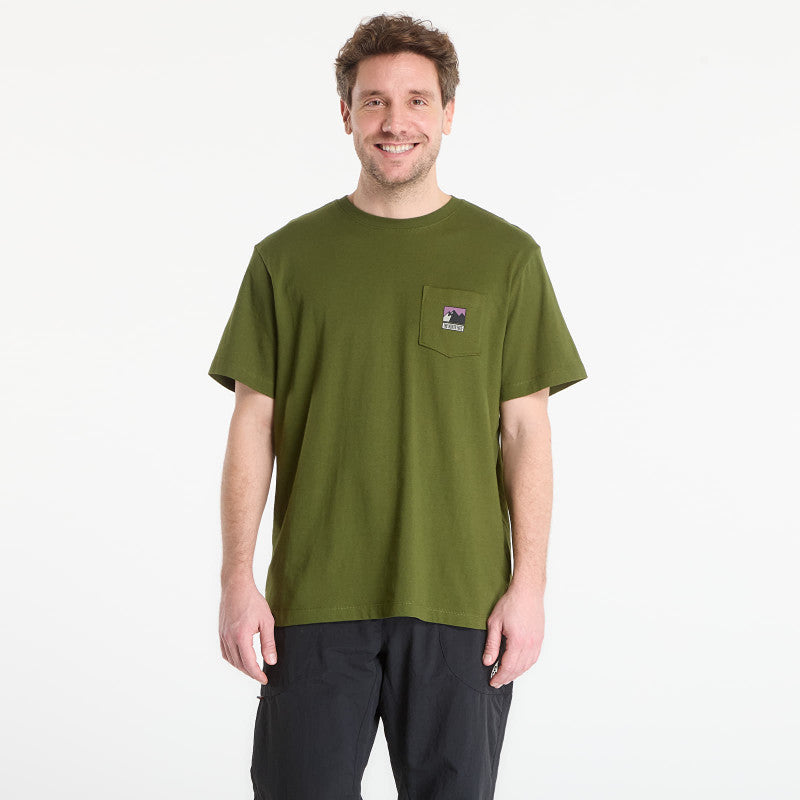 The North Face Mountain Logo Relaxed Short Sleeve Tee-Graphic Woodland Green