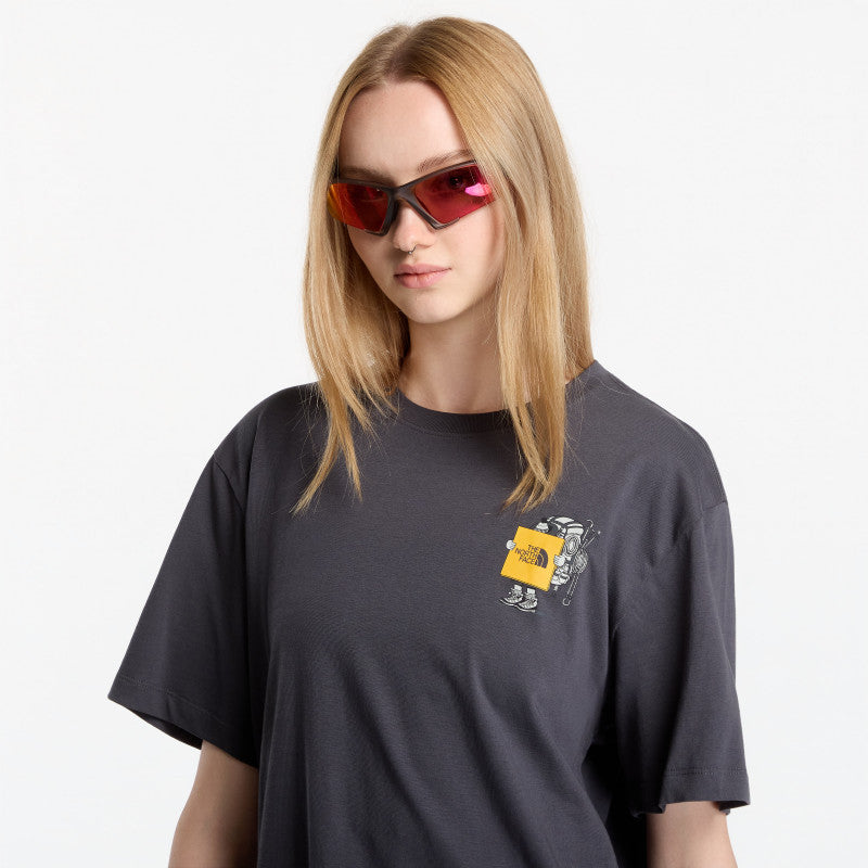 The North Face Gear Up Get Out Relaxed SS Tee UNISEX Anthracite