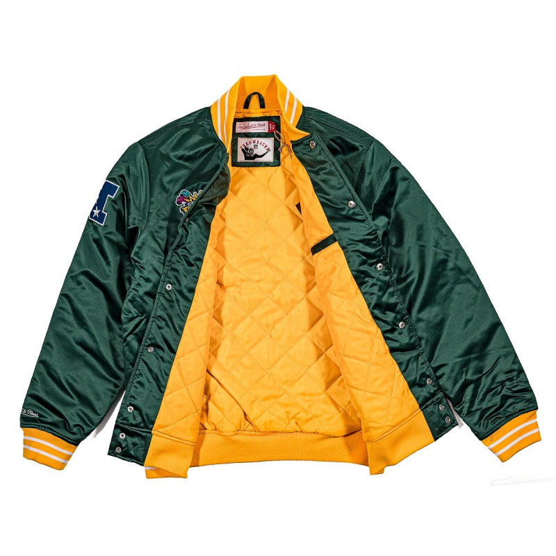 Mitchell & Ness NFL Heavyweight Satin Jacket Green Bay Packers