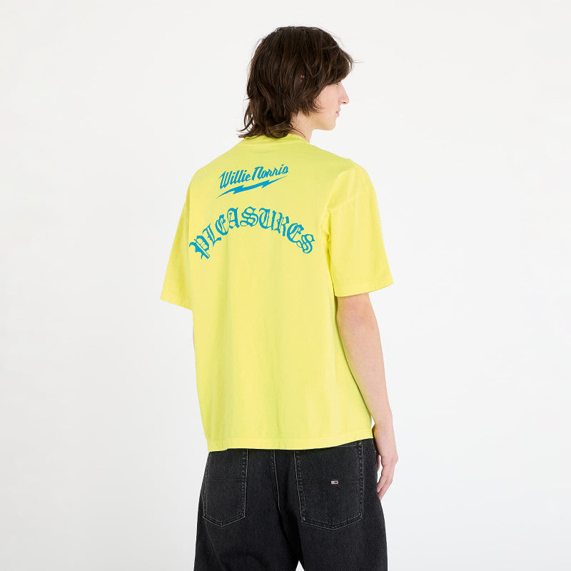 PLEASURES Wet Pain T-Shirt Neon Yellow