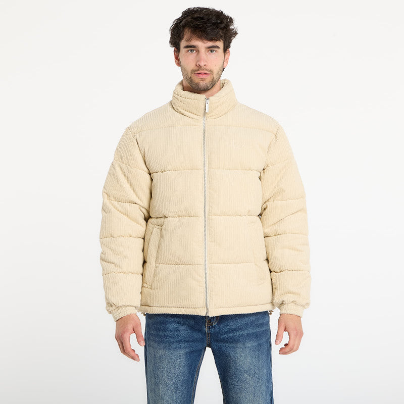 Karl Kani Signature Corduroy Puffer Jacket Beige