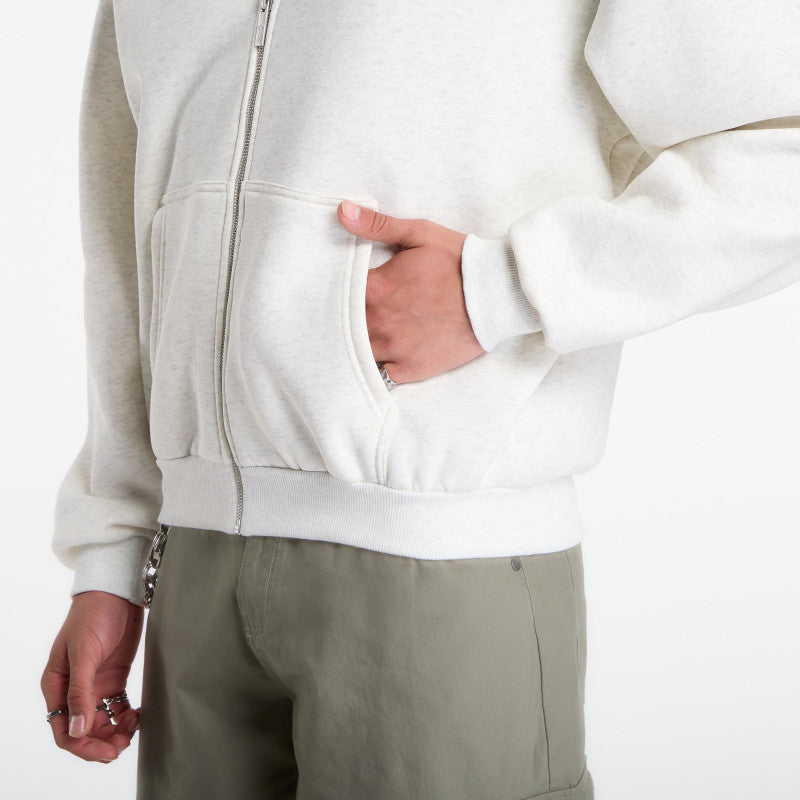 Karl Kani Signature Oversized Zip Hoodie Beige