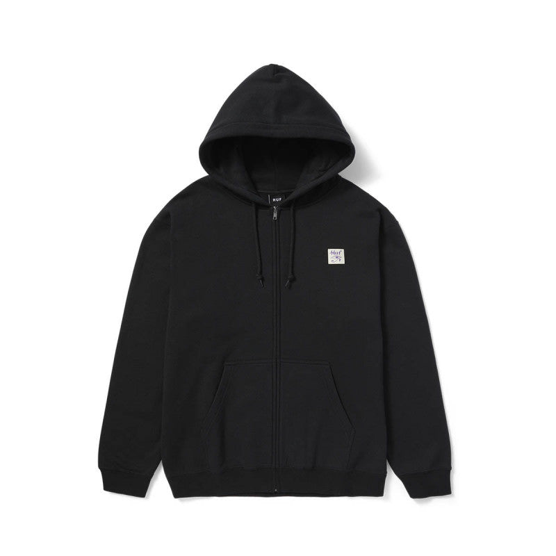 HUF Horus Zip Hoodie Black