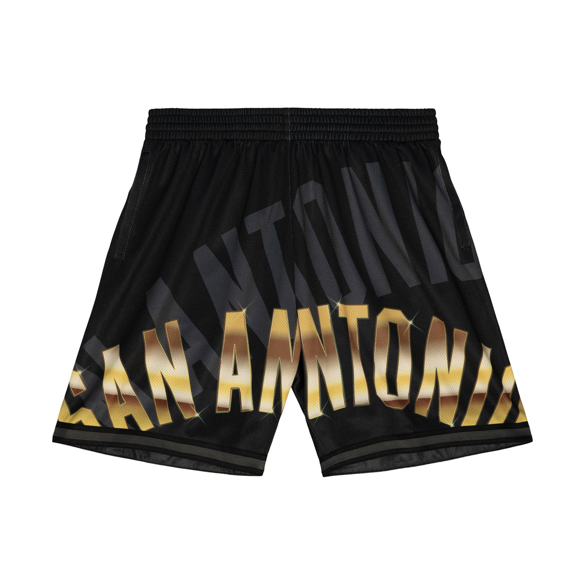 Mitchell & Ness NBA Big Face 4.0 Fashion Short San Antonio Spurs Black