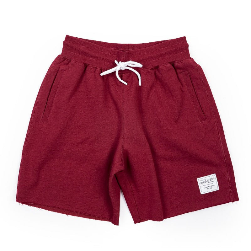 Mitchell & Ness Essentials Fleece Shorts Cabernet