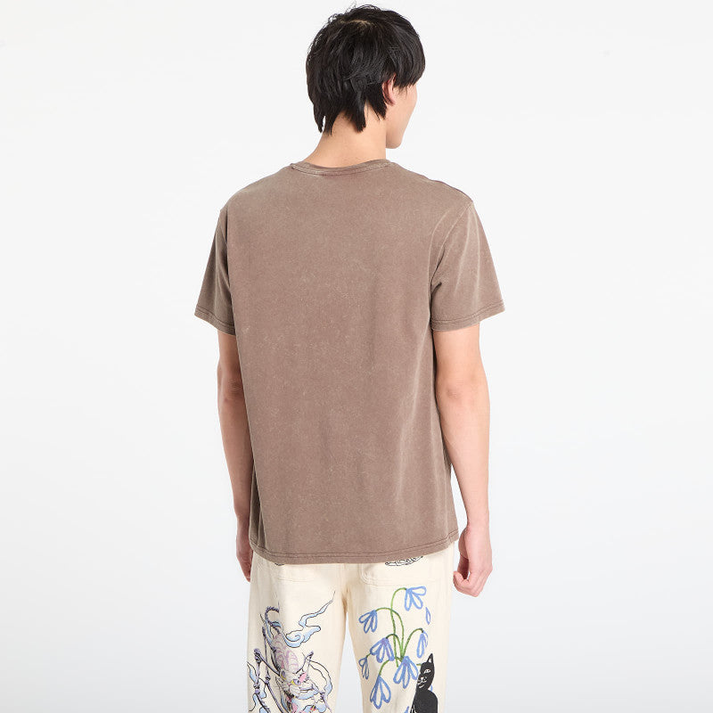 RIPNDIP Castanza Short Sleeve Tee Brown Vintage Wash