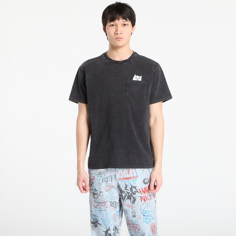 RIPNDIP Lord Nermal Pocket Tee Black Vintage Wash