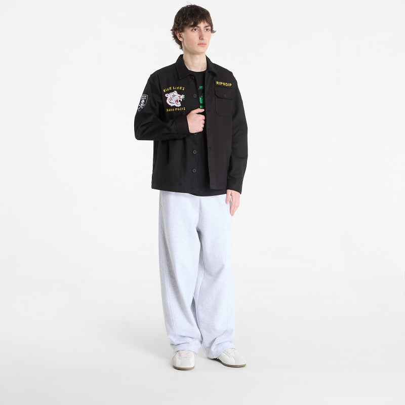 RIPNDIP Nine Militarty Shirt Jacket Black