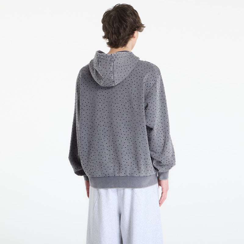 RIPNDIP Ripngems Zip Up Hoodie Charcoal Wash