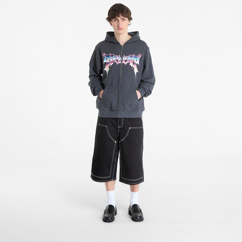 RIPNDIP Noid Zip Hoodie Charcoal Wash
