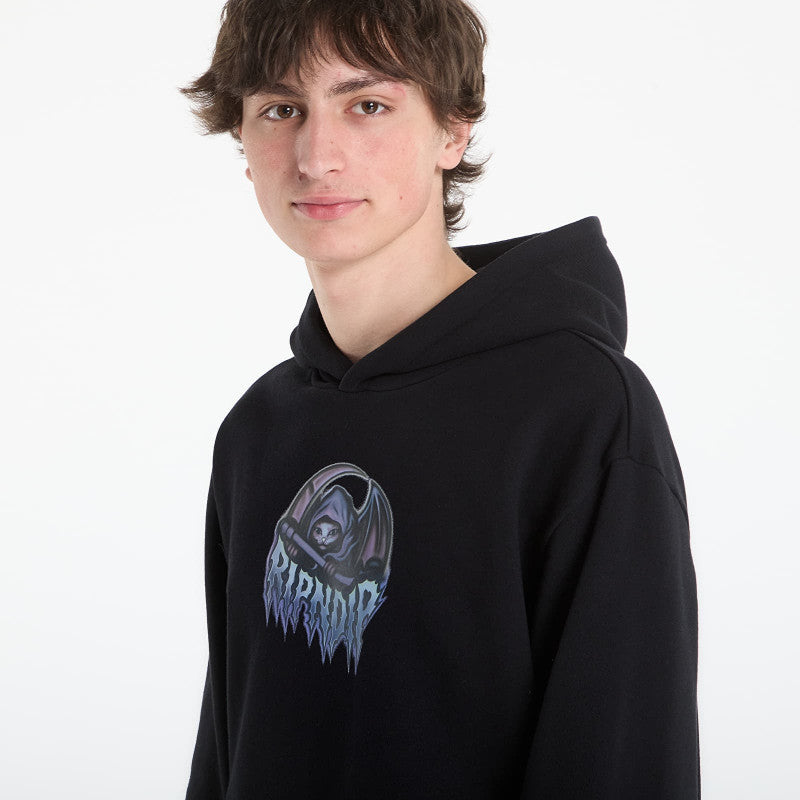 RIPNDIP Out Of Time Hoodie Black Wash
