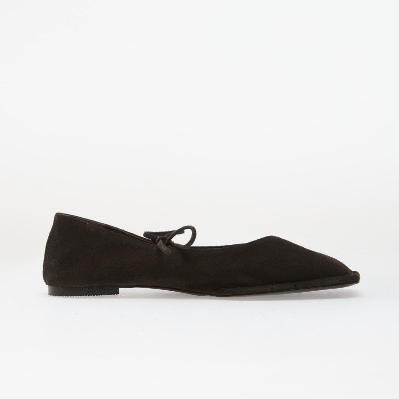 Alohas Sway Suede Coffee Brown Leather Ballet Flats Coffee Brown