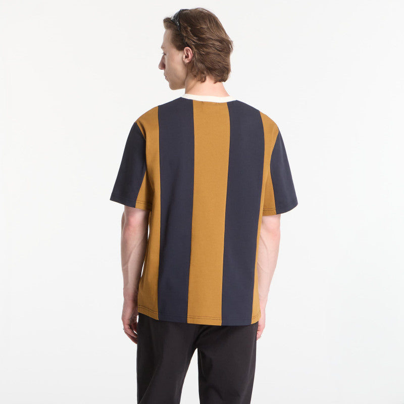 Fred Perry Meyba Cut And Sew T-Shirt Dark Caramel
