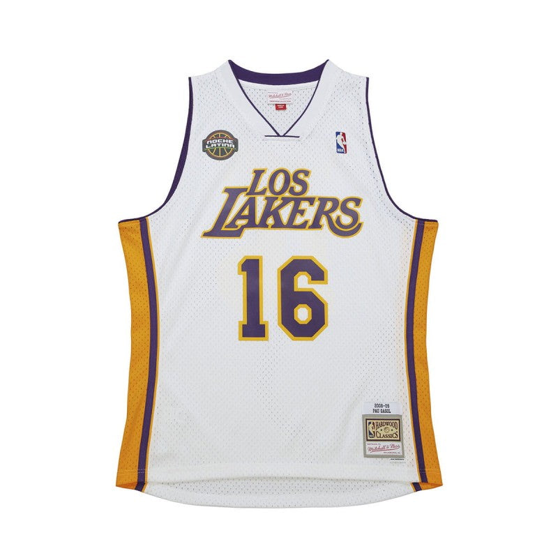 Mitchell & Ness NBA White Swingman Jersey Los Angeles Lakers 2008-09 Pau Gasol