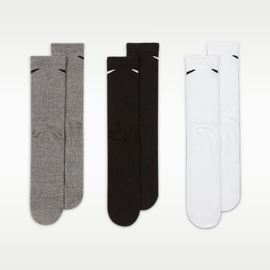 Nike Everyday Lightweight Training Crew Socks 3-Pack Multi-Color
