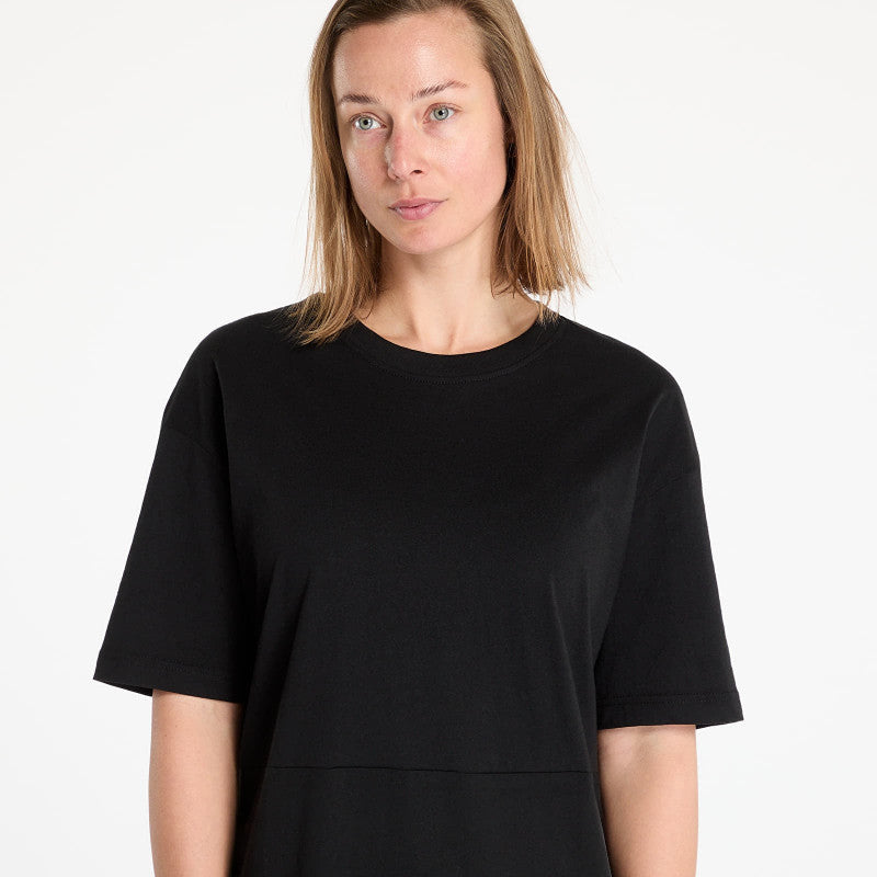 Sukienka Urban Classics Ladies Organic Oversized Slit Tee Dress Black