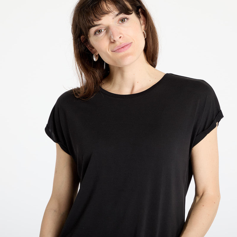 Urban Classics Ladies Modal Extended Shoulder Tee Black