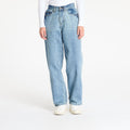 Jeansy Urban Classics Ladies High Waist 90'SWide Leg Denim Pants Blue