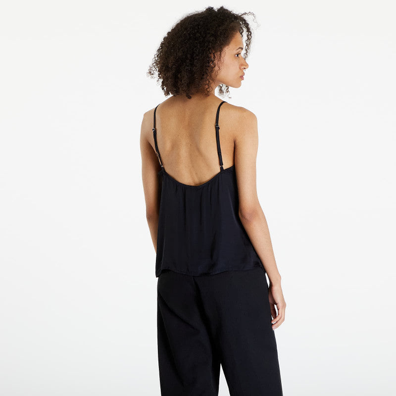Urban Classics Ladies Viscose Satin Slip Top Black