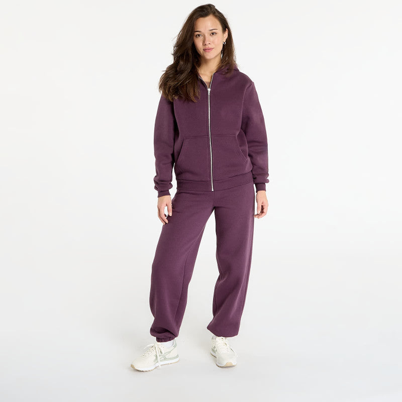 Urban Classics Ladies Fluffy Sweatpants Plum Purple