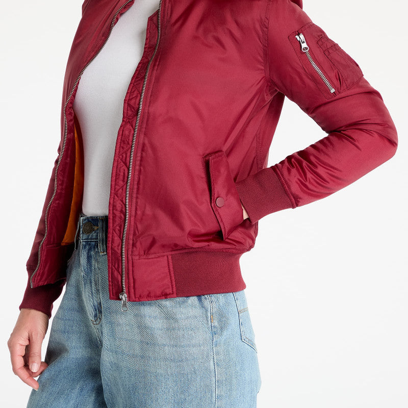Urban Classics Ladies Basic Bomber Jacket Wine