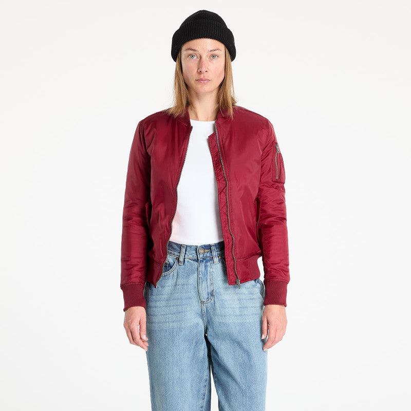 Urban Classics Ladies Basic Bomber Jacket Wine
