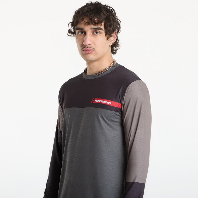 Horsefeathers Quantum Ls Bike Jersey Chimera/ Walnut