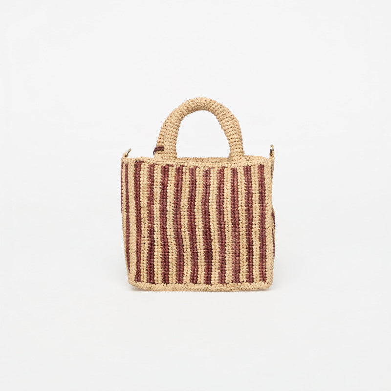 MC2 Saint Barth Vanity Mini Raffia Bag Stripes Mini V