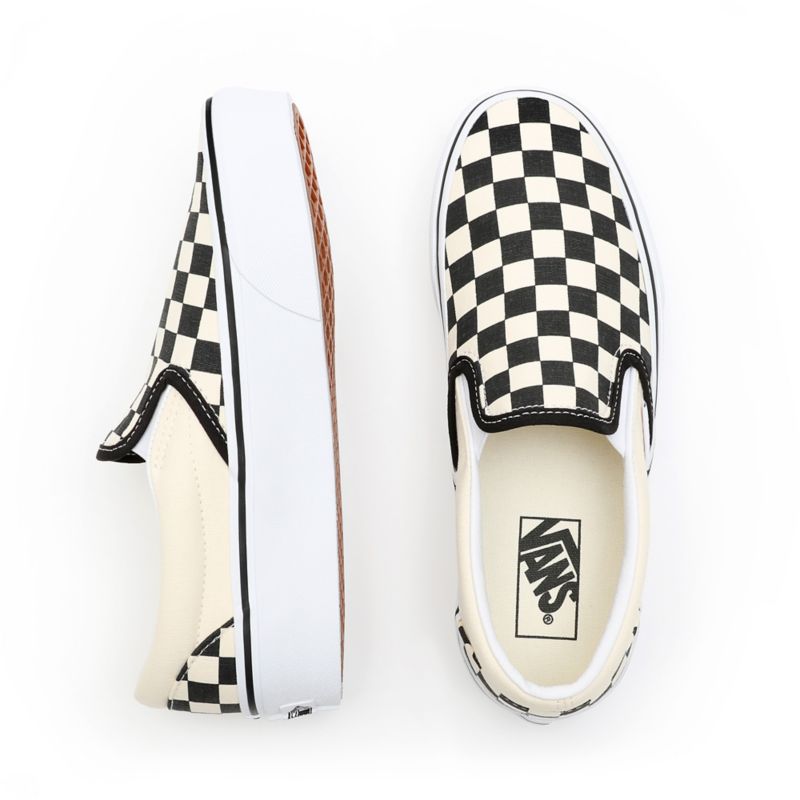Vans UA Classic Slip-On Platform Checkerboard