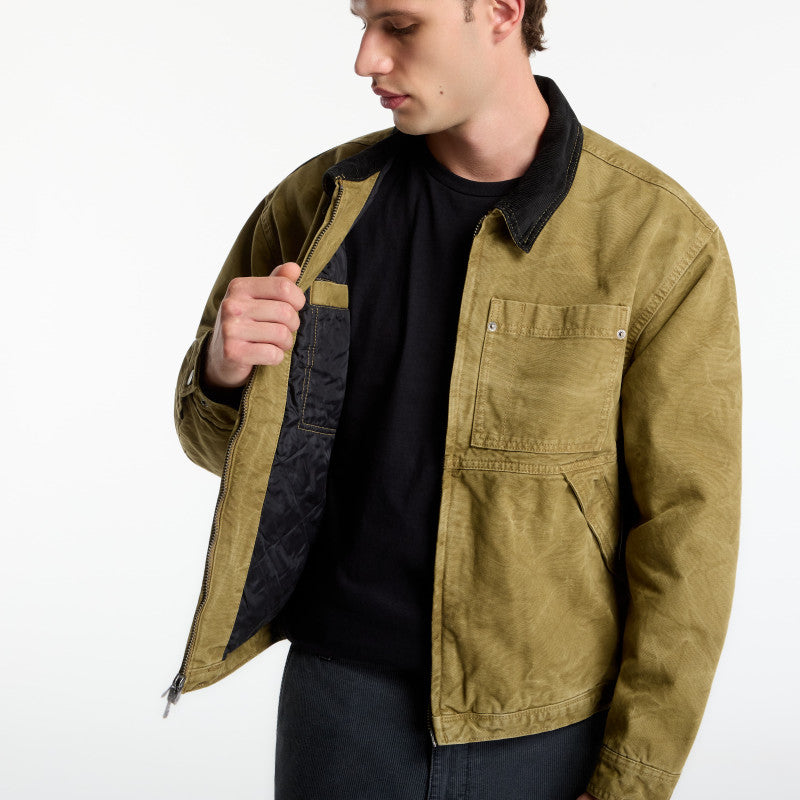 Vans Nico Chore Canvas Jacket Olive Brown