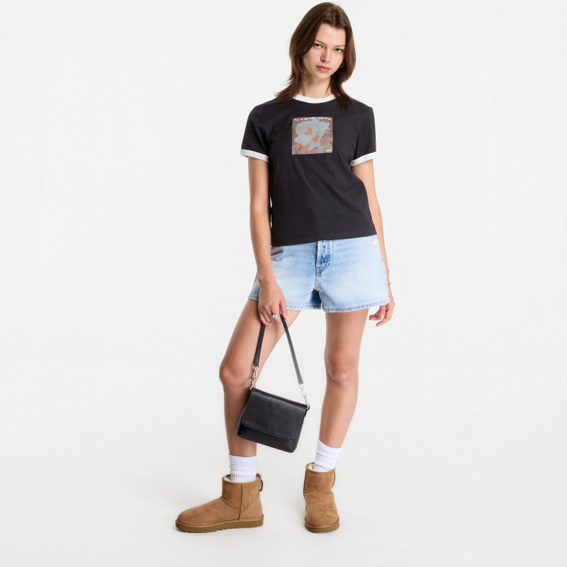 Vans Places I Wish To Go Ringer SS Tee Black