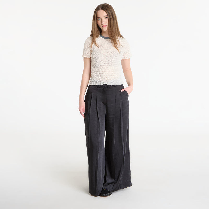 AllSaints Poppy Satin Trouser Black