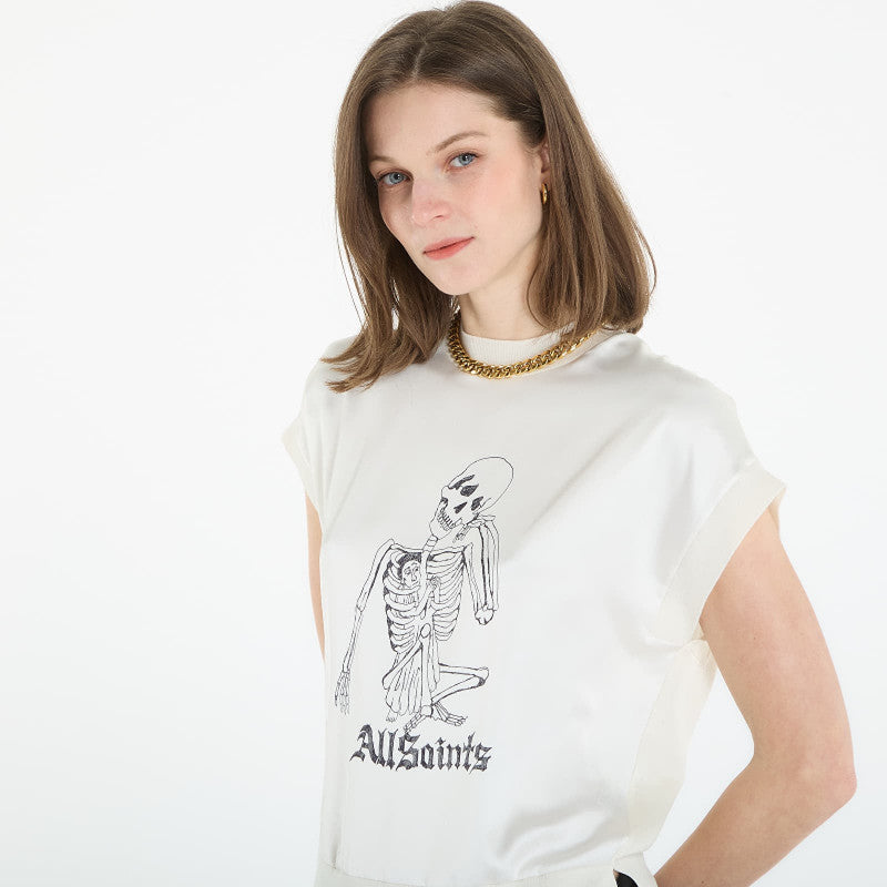 AllSaints Terra Knit Tee Chalk White
